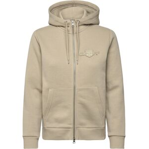 Gant Reg Tonal Shield Zip Hoodie M COUNTRY BEIGE M Gant Reg Tonal Shield Zip Hoodie M COUNTRY BEIGE M