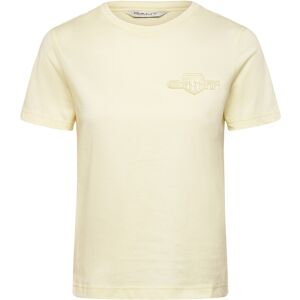 Gant Reg Tonal Shield Ss T-Shirt XS VANILLA YELLOW XS Gant Reg Tonal Shield Ss T-Shirt XS VANILLA YELLOW XS