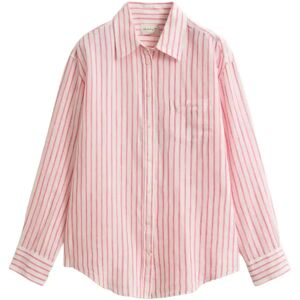 Gant Rel Striped Linen Ls Shirt 40 BRIGHT FUSCHIA 40 Gant Rel Striped Linen Ls Shirt 40 BRIGHT FUSCHIA 40