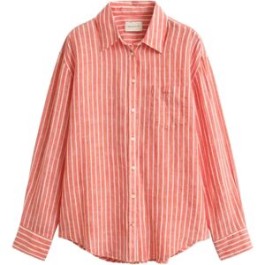 Gant Rel Striped Linen Ls Shirt 36 PERFECT RED 36 Gant Rel Striped Linen Ls Shirt 36 PERFECT RED 36