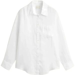 Gant Rel Linen Ls Shirt 42 WHITE 42 Gant Rel Linen Ls Shirt 42 WHITE 42