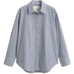 Gant Rel Stripe Poplin Ls Shirt 40 RICH NAVY 40 Gant Rel Stripe Poplin Ls Shirt 40 RICH NAVY 40