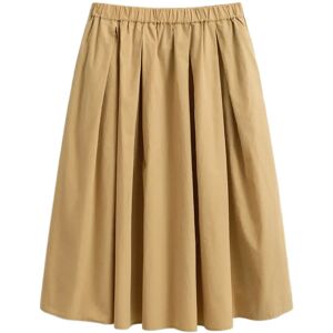Gant Poplin Pull On Midi Skirt 44 WARM BEIGE 44 Gant Poplin Pull On Midi Skirt 44 WARM BEIGE 44