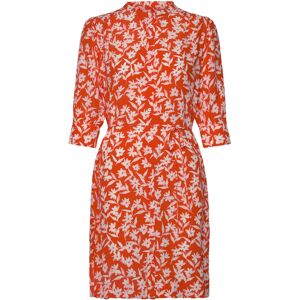 Gant Reg Floral Print Ss Shirt Dress 40 ORANGE RED 40 Gant Reg Floral Print Ss Shirt Dress 40 ORANGE RED 40