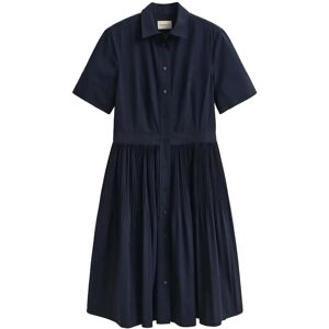 Gant Ctn Pleated Ss Shirt Dress 40 EVENING BLUE 40 Gant Ctn Pleated Ss Shirt Dress 40 EVENING BLUE 40