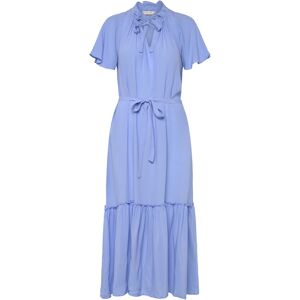 Gant Cap Sleeve Midi Dress 40 HYDRANGEA BLUE 40 Gant Cap Sleeve Midi Dress 40 HYDRANGEA BLUE 40