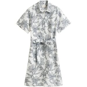 Gant Floral Print Linen Ss Shirt Dress 44 EVENING BLUE 44 Gant Floral Print Linen Ss Shirt Dress 44 EVENING BLUE 44