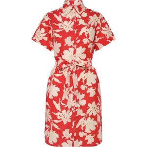 Gant Floral Print Linen Ss Shirt Dress 44 PERFECT RED 44 Gant Floral Print Linen Ss Shirt Dress 44 PERFECT RED 44