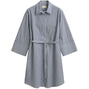 Gant Stripe Poplin Belted Shirt Dress 40 RICH NAVY 40 Gant Stripe Poplin Belted Shirt Dress 40 RICH NAVY 40