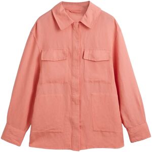 Gant Rel Linen Blend Overshirt XXL PEACHY PINK XXL Gant Rel Linen Blend Overshirt XXL PEACHY PINK XXL