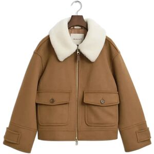 Gant Wool Blend Flight Jacket M ROASTED WALNUT M Gant Wool Blend Flight Jacket M ROASTED WALNUT M
