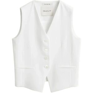 Gant Fluid Crepe Vest 40 WHITE 40 Gant Fluid Crepe Vest 40 WHITE 40