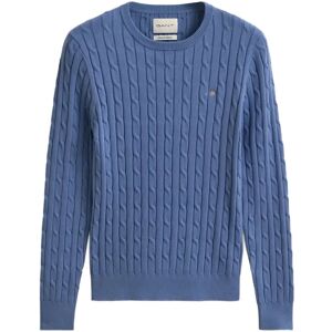 Gant Classic Cable Knit Sweater XL FADED DENIM XL Gant Classic Cable Knit Sweater XL FADED DENIM XL