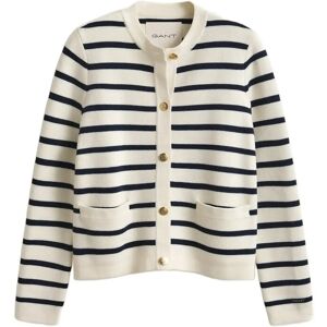 Gant Cotton Knit Jacket M CREAM M Gant Cotton Knit Jacket M CREAM M