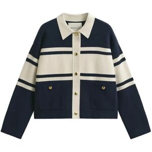 Gant Color Blocked Cardigan L EVENING BLUE L Gant Color Blocked Cardigan L EVENING BLUE L