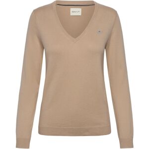Gant Cotton V-Neck S DRY SAND S Gant Cotton V-Neck S DRY SAND S