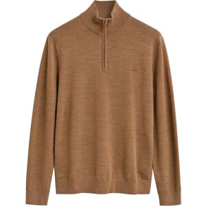 Gant Extrafine Merino Wool Half Zip L DK. SAND MELANGE L Gant Extrafine Merino Wool Half Zip L DK. SAND MELANGE L