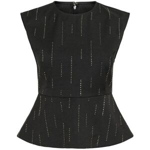 Gestuz Gzadira Peplum Top 34 DARK GREY MELANGE 34 Gestuz Gzadira Peplum Top 34 DARK GREY MELANGE 34