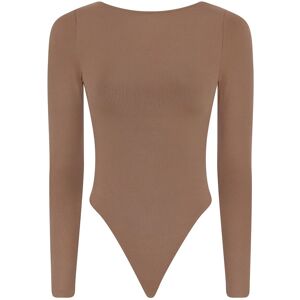Girlfriend Collective Ava Scoop Back Bodysuit, Thong XXL BROWNIE XXL Girlfriend Collective Ava Scoop Back Bodysuit, Thong XXL BROWNIE XXL