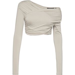 HAN Kjøbenhavn Viscose Jersey Stretch Cropped Long Sleeve Top 38 LIGHT SAND 38 HAN Kjøbenhavn Viscose Jersey Stretch Cropped Long Sleeve Top 38 LIGHT SAND 38