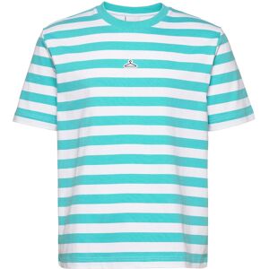 Hanger by Holzweiler Hanger Striped Tee S/M AQUA WHITE 4825 S/M Hanger by Holzweiler Hanger Striped Tee S/M AQUA WHITE 4825 S/M