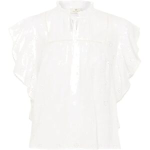 Kaffe Kafiona Frill Top 44 CHALK 44 Kaffe Kafiona Frill Top 44 CHALK 44
