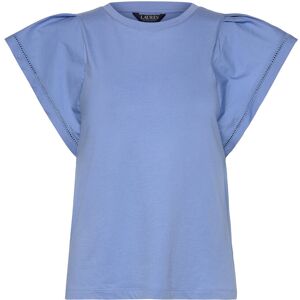 Lauren Ralph Lauren Jersey Flutter-Sleeve Tee XS SKY BLUE XS Lauren Ralph Lauren Jersey Flutter-Sleeve Tee XS SKY BLUE XS