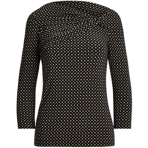 Lauren Ralph Lauren Geo-Print Jersey Off-The-Shoulder Top L BLACK-TAN L Lauren Ralph Lauren Geo-Print Jersey Off-The-Shoulder Top L BLACK-TAN L