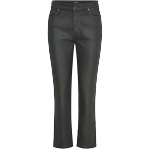 Lauren Ralph Lauren Coated High-Rise Straight Ankle Jean 36 BLACK 36 Lauren Ralph Lauren Coated High-Rise Straight Ankle Jean 36 BLACK 36