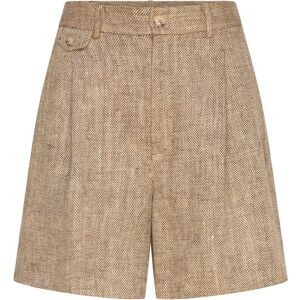 Lauren Ralph Lauren Y/D Ctn Linen Hrgbn-Wvn-Shorts 42 TAN/CREAM MULTI 42 Lauren Ralph Lauren Y/D Ctn Linen Hrgbn-Wvn-Shorts 42 TAN/CREAM MULTI 42