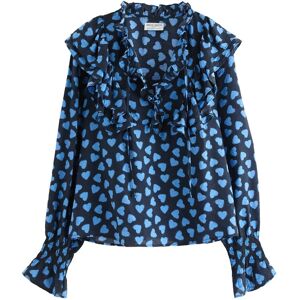 Lindex Långärmad Blus XS DARK NAVY XS Lindex Långärmad Blus XS DARK NAVY XS