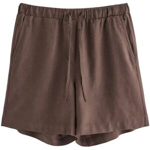 Lindex Shorts In Linen Blend XS DARK DUSTY BROWN XS Lindex Shorts In Linen Blend XS DARK DUSTY BROWN XS