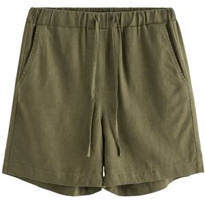 Lindex Shorts In Linen Blend L DARK DUSTY GREEN L Lindex Shorts In Linen Blend L DARK DUSTY GREEN L