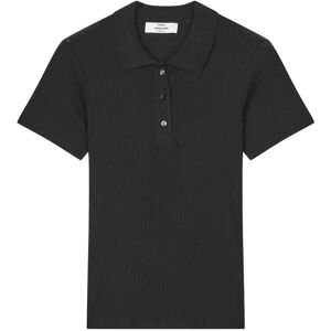 Mads Nørgaard Pointella Layla Polo Tee L BLACK L Mads Nørgaard Pointella Layla Polo Tee L BLACK L