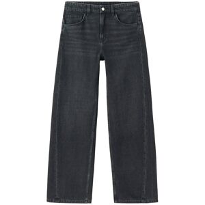 Mango Mid-Rise Barrel Jeans 38 OPEN GREY 38 Mango Mid-Rise Barrel Jeans 38 OPEN GREY 38