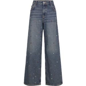 Mango Straight-Leg Jeans With Eyelets 36 OPEN BLUE 36 Mango Straight-Leg Jeans With Eyelets 36 OPEN BLUE 36