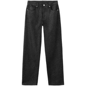 Mango Shiny Straight-Leg Jeans 36 BLACK 36 Mango Shiny Straight-Leg Jeans 36 BLACK 36