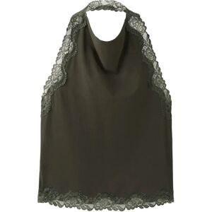 Mango Lace Halter Neck Top M BEIGE - KHAKI M Mango Lace Halter Neck Top M BEIGE - KHAKI M