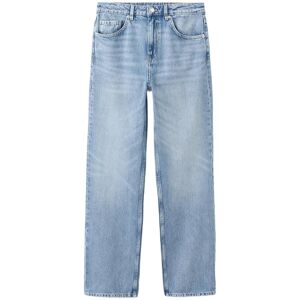 Mango Straight Low-Waist Jeans 44 OPEN BLUE 44 Mango Straight Low-Waist Jeans 44 OPEN BLUE 44