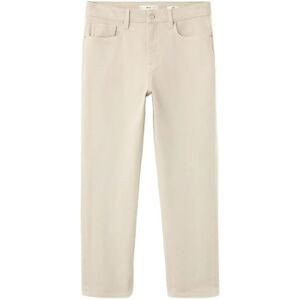 Mango Ben Cropped Tapered-Fit Jeans 46 LT PASTEL BROWN 46 Mango Ben Cropped Tapered-Fit Jeans 46 LT PASTEL BROWN 46