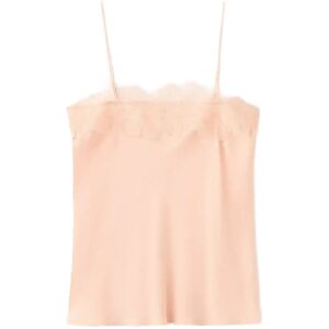 Mango Lace Trim Top M PINK M Mango Lace Trim Top M PINK M