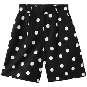 Mango Lyocell Polka Dot Shorts 40 BLACK 40 Mango Lyocell Polka Dot Shorts 40 BLACK 40