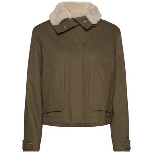 Mango Parka With Detachable Fur-Effect Collar S BEIGE - KHAKI S Mango Parka With Detachable Fur-Effect Collar S BEIGE - KHAKI S