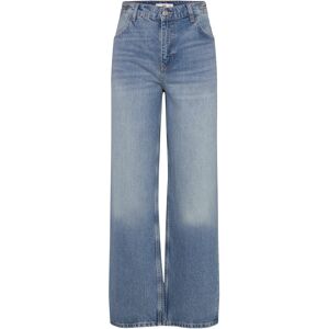 Mango Loose Mid-Rise Wideleg Jeans 34 OPEN BLUE 34 Mango Loose Mid-Rise Wideleg Jeans 34 OPEN BLUE 34