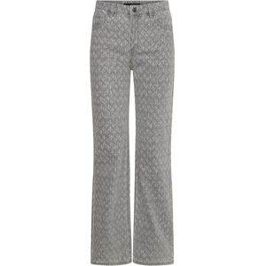 Mango Straight-Fit Jeans With Rhinestone Detail 36 OPEN GREY 36 Mango Straight-Fit Jeans With Rhinestone Detail 36 OPEN GREY 36