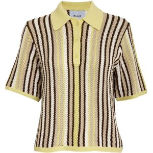 Minus Mskatie Knit T-Shirt XXL SOFT YELLOW STRIPE XXL Minus Mskatie Knit T-Shirt XXL SOFT YELLOW STRIPE XXL