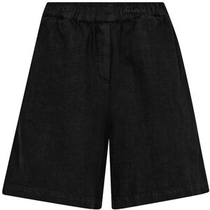 MOS MOSH Mmemmie Linen Bermuda Shorts S BLACK S MOS MOSH Mmemmie Linen Bermuda Shorts S BLACK S