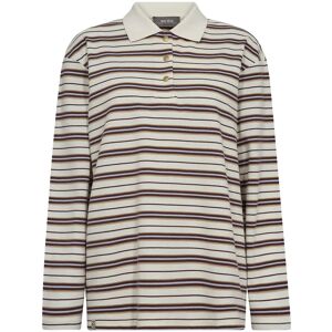 MOS MOSH Mmrossett Ls Stripe Polo Tee M BRUNNERA BLUE M MOS MOSH Mmrossett Ls Stripe Polo Tee M BRUNNERA BLUE M