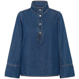 Essential Foods Hilmamw 171 Boxy Blouse 44 MEDIUM BLUE WASH 44 Essential Foods Hilmamw 171 Boxy Blouse 44 MEDIUM BLUE WASH 44