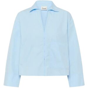 Essential Foods Mwsunna Boxy Short Shirt 44 CASHMERE BLUE 44 Essential Foods Mwsunna Boxy Short Shirt 44 CASHMERE BLUE 44
